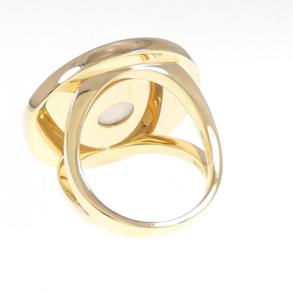 BVLGARI BVLGARI white mother of pearl and 18ct gold statement women’s ring - Picture 6 of 9